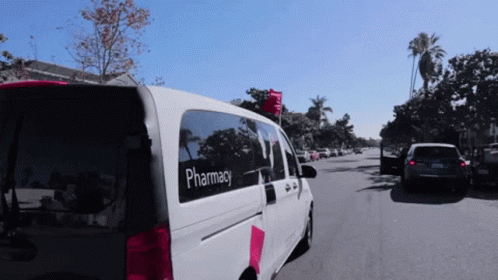 White Van With Joyer Get In Written On It
