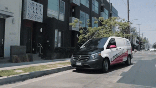 White Van With Robomatic Parked