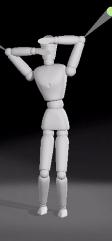 White Wooden Figure Thug Shaker GIF
