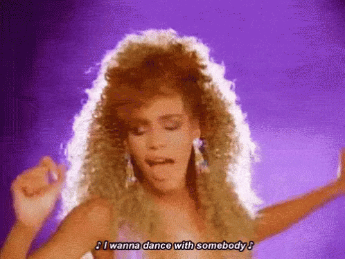 Whitney Houston I Wanna Dance With Somebody GIF