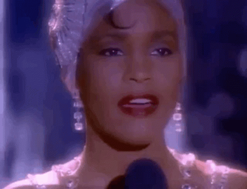 Glowing Whitney Houston Timeless Classic GIF