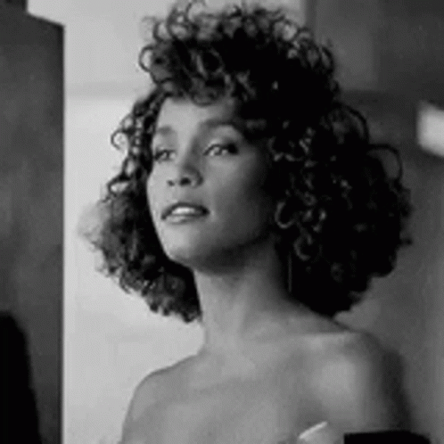 Whitney Houston Queen Of Pop Posing GIF