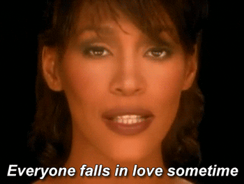 Whitney Houston Everyone Falls In Love Sometime GIF
