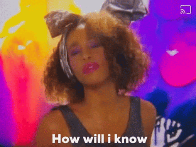 Whitney Houston How Will I Know GIF