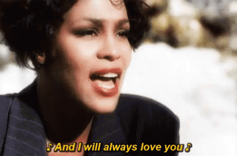 Whitney Houston I Will Always Love You GIF