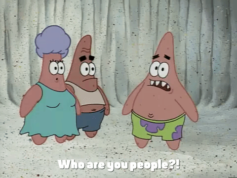 Who Are You People Confused Patrick GIF