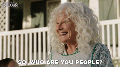 Who Are You People Excited Lady Asking GIF