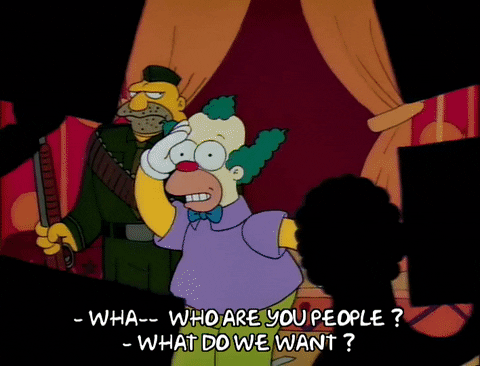 Who Are You People Krusty The Clown GIF