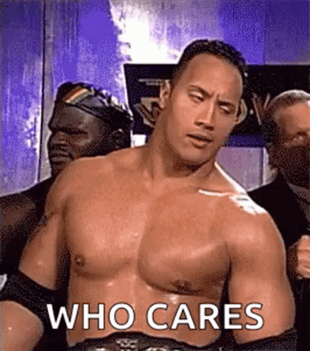 Dwayne Johnson Who Cares GIF
