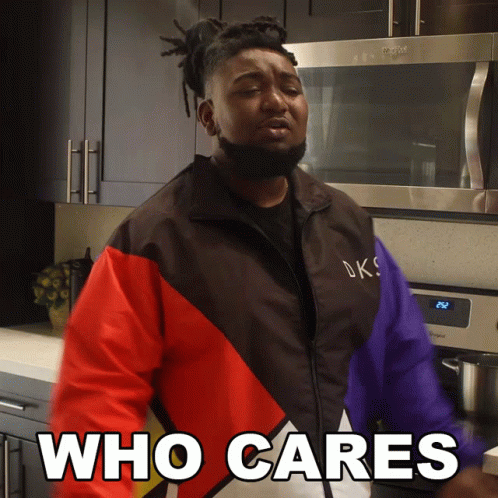 Big Black Man Who Cares GIF