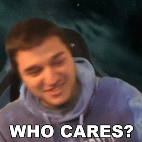 Man In Hoddie Who Cares GIF
