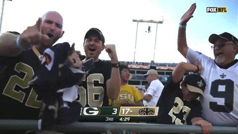 Who Dat New Orleans Fans GIF