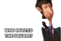 Who Invited The Square Awkward Sticker GIF