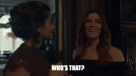 Who Is That Curious Lady Asking GIF