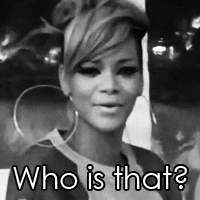 Who Is That Monochromatic Rihanna GIF