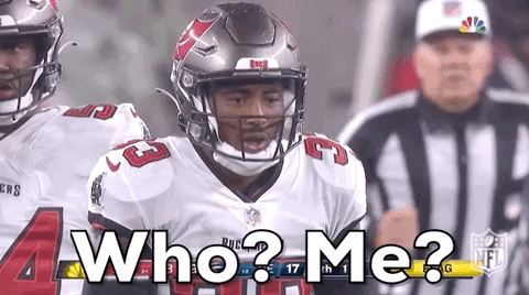 Who Me Jordan Whitehead Football GIF