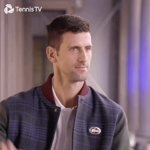 Who Me Novak Djokovic GIF
