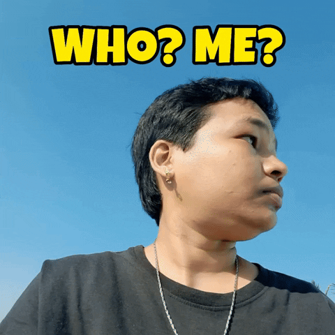 Who Me Surprised Reaction Meme GIF