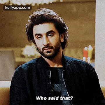 Sad Man With Black Jacket Who Said That GIF