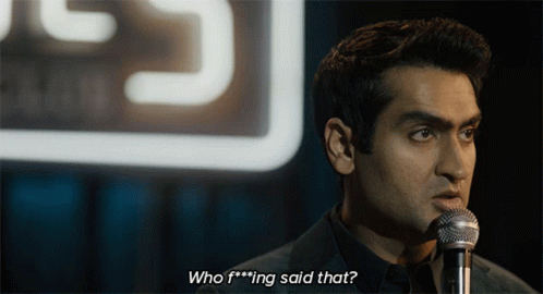 Who Said That Kumail Ali Nanjiani Serious Face GIF