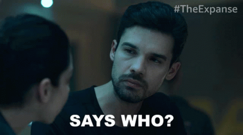 Who Said That Guy In Black Tee Talking GIF