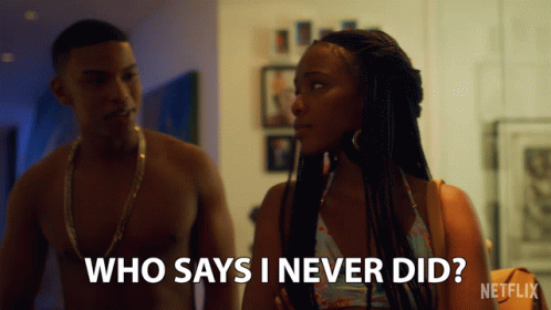 Who Said That Ama Qamata And His Boyfriend GIF