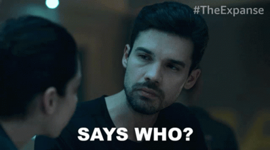 Who Said That Guy In Black Tee Talking GIF