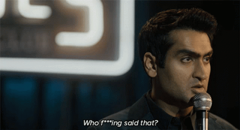 Who Said That Kumail Ali Nanjiani Serious Face GIF