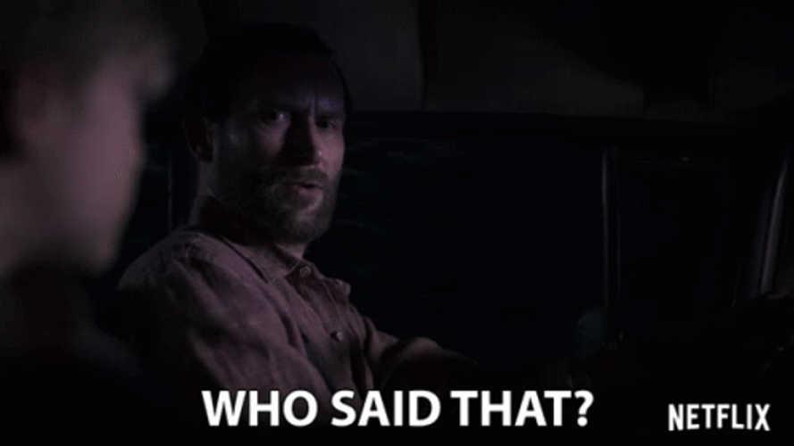 Who Said That Man Driving On A Car GIF