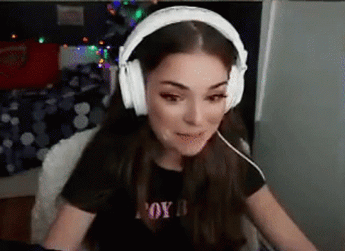 Whoops Reaction Of Girl Gamer GIF