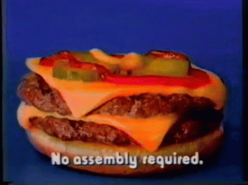 Whopper Burger No Assembly Required GIF