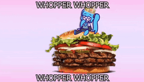 Whopper Whopper Hatsune Miku GIF