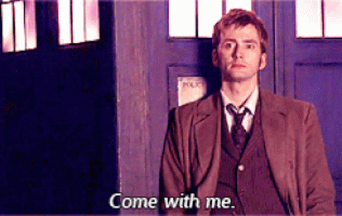 Whos Coming With Me Doctor Who David Tennant GIF