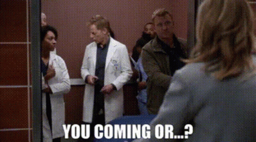 Whos Coming With Me Gwen Hunt Grey's Anatomy GIF