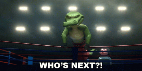 Whos Next Crocodile Wrestler Asks GIF