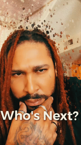 Whos Next Red Dreadlocks Hair Guy Asks GIF