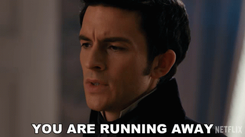Why Are You Running Anthony Bridgerton GIF