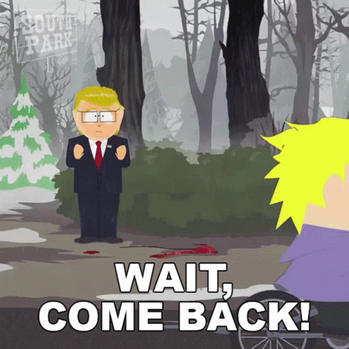 Why Are You Running Mr Garrison South Park GIF