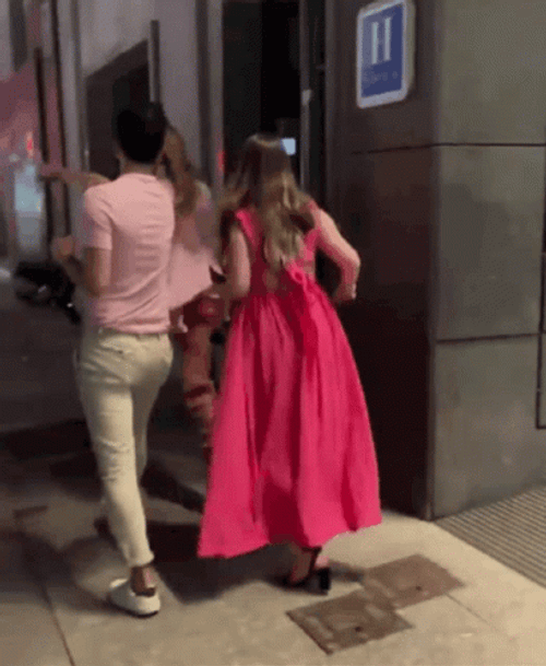 Why Are You Running Drunk Lady GIF