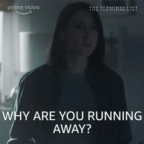 Why Are You Running Liz Riley GIF