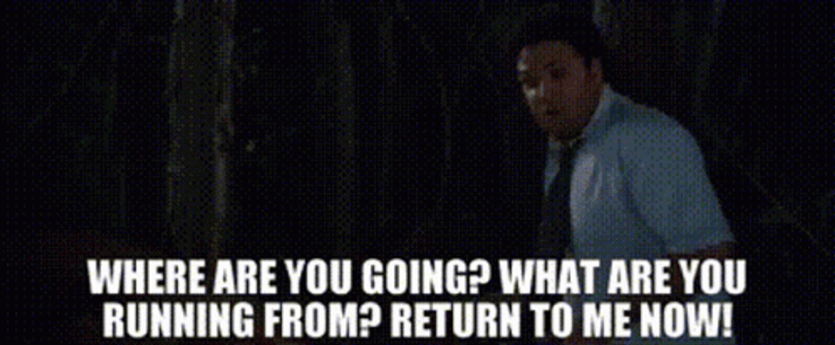 Why Are You Running Seth Rogen GIF