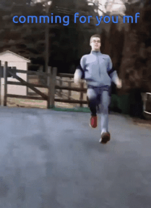 Why Are You Running Speed Chasing Meme GIF
