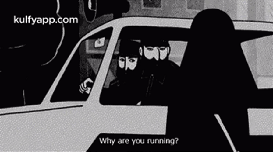 Why Are You Running Truck Stop Sketch GIF