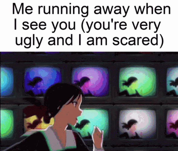 Why Are You Running Ugly Face Meme GIF