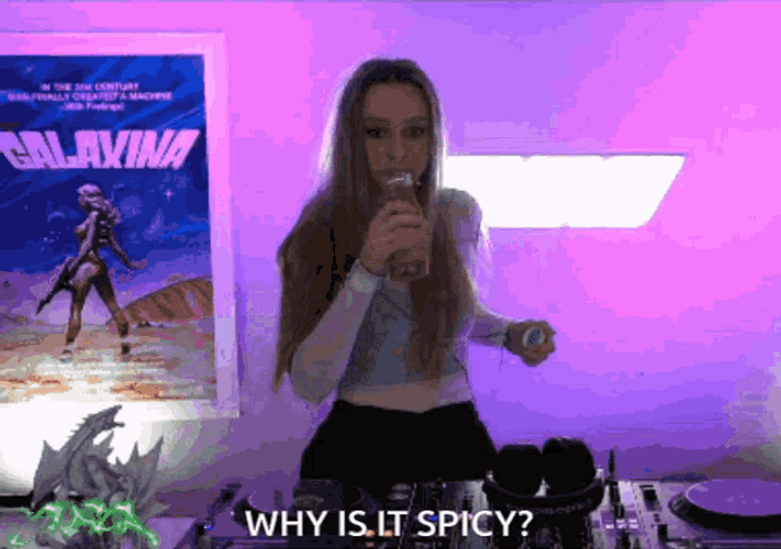 Why Is It Spicy Drinking Zorza GIF