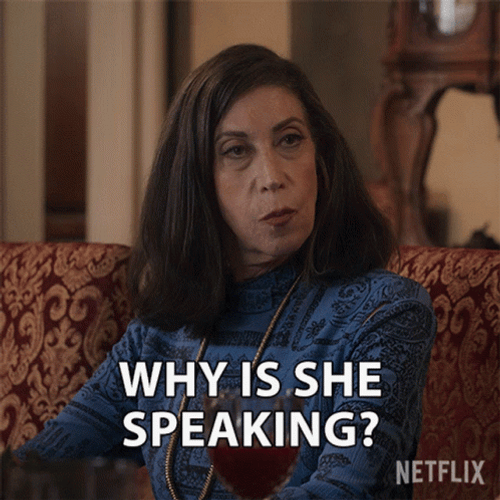 Why Is She Talking GIF