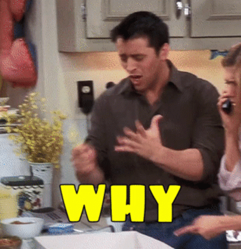 Why Life's So Unfair Friends Joey Tribbiani GIF