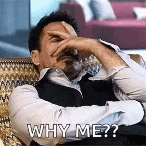 Why Me Robert Downey Jr Face Palm GIF