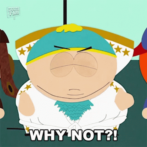 Why Not Eric Cartman South Park GIF