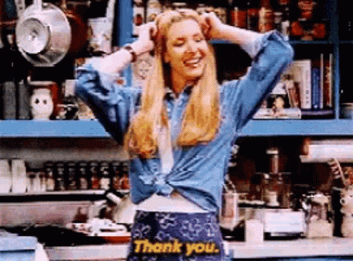 Why Thank You Friends Phoebe Buffay GIF